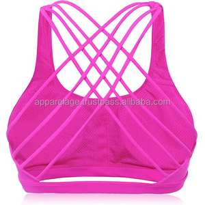 Soutien-gorge de sport sans couture au design personnalisé pour femmes Soutiens-gorge rembourrés à dos nageur en Y pour le yoga, l'entraînement, le fitness, bas pour l'impact, grande taille - Product Image 3