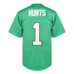 Le dernier maillot de football vert pour hommes avec maillot de football américain décontracté à sublimation brodée de haute qualité - Product Image 3