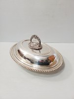 Dôme de service en argent de forme ovale de qualité supérieure protecteur de nourriture durable pour la maison cuisine salle à manger et affichage de Buffet