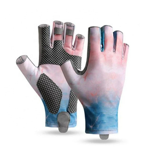 Guantes de pesca con mosca ligeros para hombres y mujeres UPF50 + Protección solar Diseño sin dedos para navegar - Product Image 3