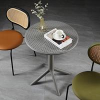 Offre Spéciale tables à manger en plastique extérieures imperméables durables modernes pour l'usage de jardin et de balcon de maison d'hôtel