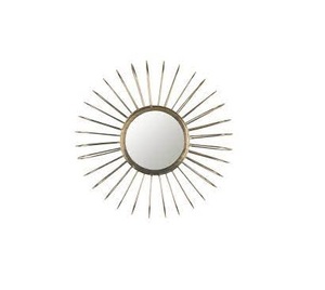 Miroir mural rond noir en métal Miroir d'appoint rustique pour salle de bain, entrée, salle à manger et salon - Product Image 2