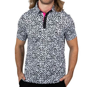 Polo pour hommes de couleur personnalisée en gros avec impression par sublimation col basculant OEM tout nouveau T-shirt vierge à motif solide - Product Image 5