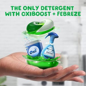 Lessives en dosettes Gain Flings avec protection anti-odeurs, 76 unités, parfum Super Fresh Blast, dosettes de lessive HE 3-en-1 avec Febreze - Product Image 5