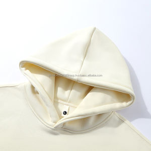 Sweat à capuche unisexe 2026 personnalisé avec broderie, 500 GSM, 100 % coton de haute qualité, molleton épais, coupe oversize, sans cordon, pour hommes - Product Image 4