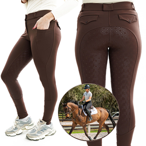 Obtenez des jodhpurs et des culottes d'équitation confortables sur mesure pour femmes, obtenez des leggings d'équitation sur mesure avec poche, pantalon de style équestre - Product Image 1