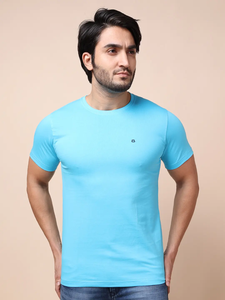 เสื้อยืดคอกลมแขนสั้นสำหรับผู้ชายผ้าคอตตอนสไตล์100% ใช้งานได้หลายโอกาสสวมใส่สบายได้ตลอดทั้งวัน - Product Image 2