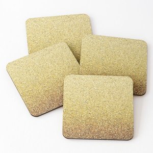 Sous-verre antidérapant en émail imprimé à double abat-jour carré de haute qualité avec conception de support en MDF imprimé logo de sous-verre antidérapant imprimé - Product Image 2