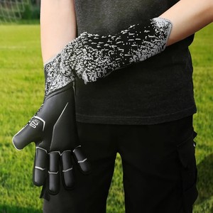 Guantes de portero de cuero Premium personalizables, agarre de látex, ajuste personalizado de alta calidad, Fútbol al aire libre, impermeable, dedo completo - Product Image 1