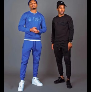 Ensembles de survêtement et de jogger survêtement survêtement hommes impression personnalisée Logo lourd survêtement blanc - Product Image 2