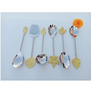 Cuillère en acier inoxydable de conception unique, adaptée aux aliments, pour cuisines institutionnelles et secteur de l'hôtellerie, pour la vente en gros - Product Image 5