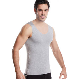 Camiseta Deportiva sin Mangas de Algodón Modal Suave al por Mayor, Camiseta Deportiva sin Costuras para Gimnasio, Camiseta sin Mangas para Hombre - Product Image 3