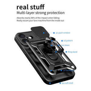 ไอโฟน 15 โปรแม็กซ์ 6.7 แหวนแม่เหล็กแบบหนาพร้อมฝาปิดกล้องแบบเลื่อนได้ - Product Image 2