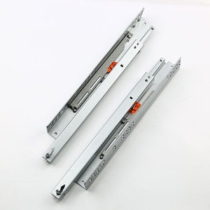 منزلق درج مخفي قوي ذو قسمين تلسكوبيين مع تخميد سلس ومقوى لخزانة الجيم - Product Image 3