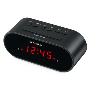 Réveil intelligent Majestic SVE 235 Nouvelle version noire - Horloge de table avec fonctions intelligentes - Product Image 2