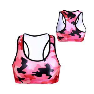 Sujetador deportivo de poliéster para mujer, sostén de apoyo completo con estampado de sublimación, personalizado, a precio barato - Product Image 1