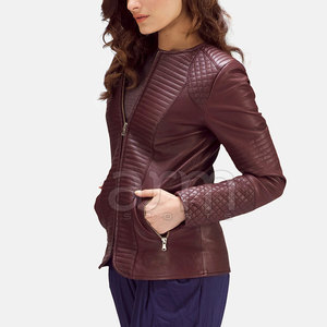 High Quality Women's Stylish <b>Leather</b> <b>Jacket</b> Unique Design Super Quality <b>Winter</b> <b>Jacket</b> For Women In Cheap Price - Product Image 2