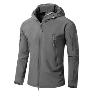 Chaqueta de invierno suave personalizada para hombre para deportes al aire libre montañismo correr transpirable impermeable lana soporte cremallera algodón - Product Image 4