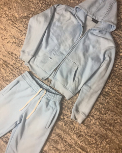 Customized Primum Quality Oversize Heavyweight <b>Distressed</b> Sun Fade Wash Baggy Sweatpants Two Piece Custom Printing Design Winter - Product Image 3