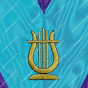 MASONIC REGALIA OFFICER'S COLLAR OF MISRAIM RITE <b>MUSIC</b> MASTER - Product Image 2