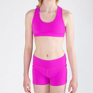 Conjunto de Sujetador Deportivo para Mujer, Diseño de Corazón, Sin Tirantes, Ligero, de Alto Impacto, para Entrenamiento, Fitness, Gimnasio, Yoga, Secado Rápido, Transpirable - Product Image 4