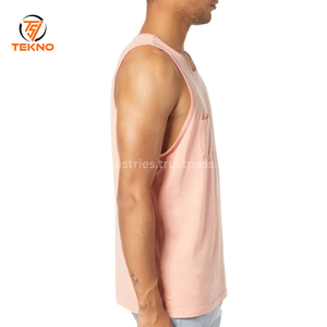 Logo personnalisé respirant hommes débardeurs en coton manches courtes course vêtements de sport du Pakistan chemise de sport pour débardeur de fitness OEM - Product Image 5