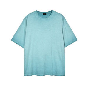 Offre Spéciale T-shirt délavé à l'acide avec logo personnalisé T-shirt unisexe en coton T-shirt surdimensionné respirant à séchage rapide T-shirts vintage pour hommes - Product Image 5