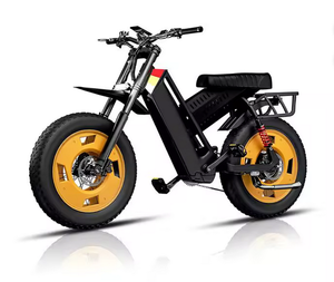 Vélo électrique tout-terrain pour adultes, pneus larges 20 pouces, moteur 350W, autonomie 30-40 km, pliable, étanche - Product Image 1