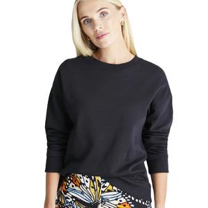 Plain Dyed <b>Black</b> <b>Women's</b> Sweat Shirts Your Own Print Winter Sweat Shirts Street Wear New Latest Design <b>Sweatshirts</b> - Product Image 3