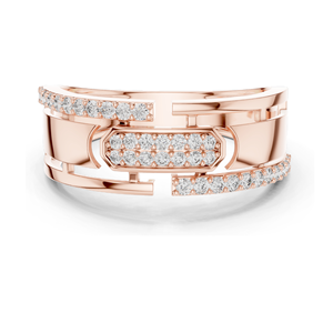 Bague de créateur en diamant de laboratoire 0,324 CT pour femme, VVSVS EF, taille brillant rond, or 18 carats, 14 carats, 10 carats et argent 925, rose, jaune - Product Image 1
