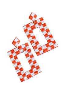 Boucles d'oreilles pendantes en perles de conception artisanale de qualité supérieure, bijoux tendance et mignons pour femmes, style unique et affirmé - Product Image 5