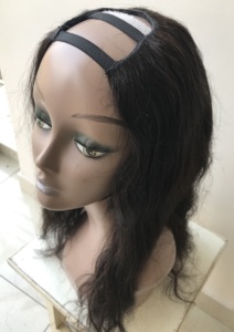 Perruque naturelle ondulée en U pour femmes noires, cheveux humains brésiliens Remy, non traités, cuticules alignées, vente en gros - Product Image 4