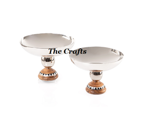 Design tendance Bol à fruits et chocolat en acier inoxydable Ensemble de 3 tailles différentes Bol de service pour ustensiles de cuisine avec support - Product Image 2