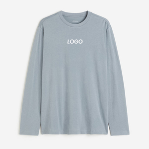 Camisetas de Manga Larga Personalizadas para Hombre, Color Personalizado, Tejido de Punto, Impresión de Logotipo de su Marca, 100% Algodón Transpirable - Product Image 5