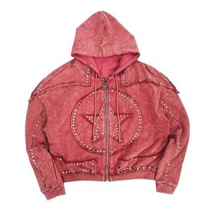 Sweat-shirt à capuche décontracté à rayures vintage de haute qualité, fermeture éclair, coupe régulière, respirant, écologique, ODM, fabriqué par Hanger Impex - Product Image 1