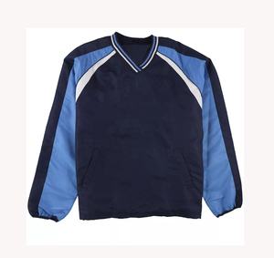 Pull-over à col en V et à manches longues personnalisé Windshirt à logo personnalisé d'automne décontracté pour hommes - Product Image 1