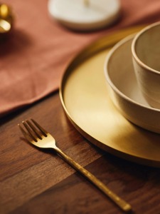 Fourchette en acier inoxydable doré de qualité supérieure avec finition lisse, idéale pour les fêtes de table à manger, les hôtels et la restauration de l'Inde - Product Image 6