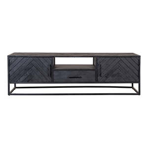 Mueble de TV Mangohouten Fianna de 165 cm, muebles elegantes contemporáneos de madera maciza para el hogar para sala de estar o uso en Hotel - Product Image 5