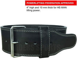Ceinture de musculation en peau de mouton respirante et durable pour l'entraînement de force, la musculation, la remise en forme, ajustement réglable pour les séances d'entraînement intenses - Product Image 5