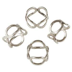 Anneau de serviette en aluminium unique personnalisable, accessoire de table distinctif améliorant l'atmosphère et le style de la salle à manger - Product Image 1