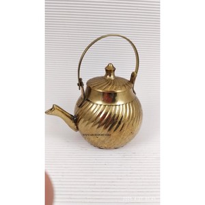 Tetera de Latón con Diseño Grabado en Metal, Diseño Clásico para el Hogar, Hotel y Restaurante, Accesorios y Suministros de la India - Product Image 5