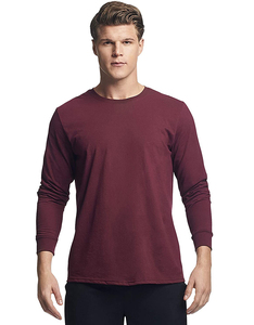 Top Ranking Plain Heavy Cotton Camiseta Unisex Custom Print Logo Mock Neck T Shirt Oversize manga larga Camisetas para hombres - Product Image 5
