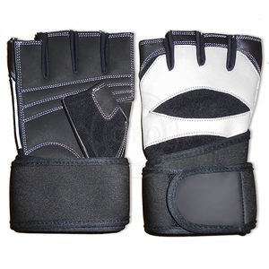 Guantes de medio Dedo de cuero de oveja Guantes de levantamiento de pesas personalizados para gimnasio y entrenamiento cruzado - Product Image 5