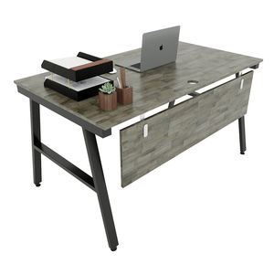 AConcept HBAC007 140x80 Mueble de Almacenamiento de Escritorio Moderno y Contemporáneo, Acero Inoxidable, Patas Metálicas Ensambladas, Independiente, para Oficina - Product Image 1