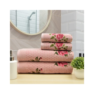 Serviette de bain en coton solide et lavable 27x54 pouces 520GSM avec motif océanique de dessin animé et qualité d'absorption élevée Fabriquée en Inde Prête à la vente au détail - Product Image 4