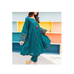 Vestido de lino para mujer cómodo y transpirable con servicios OEM, gran oferta, ropa de mujer de talla grande, vestido de lino - Product Image 1