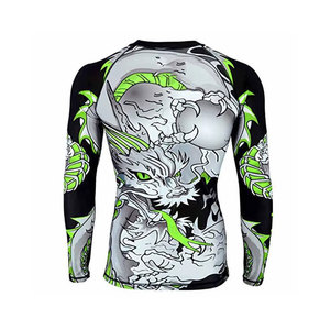 <b>Custom</b> <b>Design</b> Rash Guard For Men <b>Compression</b> <b>Shirt</b> Long Sleeve Plain Fitness Rash Guard - Product Image 2