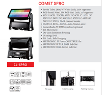 Projecteur motorisé stroboscopique/lavant Color STRIKE M, indice de protection IP65, 1500W