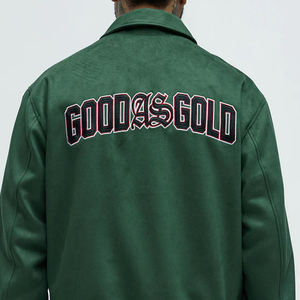 Veste personnalisée pour homme Manches en cuir Broderie en chenille Patchwork Veste universitaire pour homme - Product Image 6