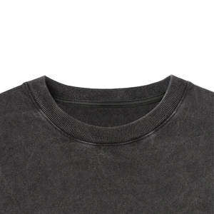 T-shirt personnalisé pour homme, noir, 100% coton, de haute qualité, lourd - Product Image 3